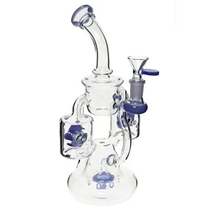 Plain Jane Glass 10" Propeller Perc Bubbler Bong
