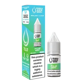 Polar Mint Pukka Juice 5000+ Nic Salt E-Liquid - 10ml, 10mg/20mg, Pack of 10