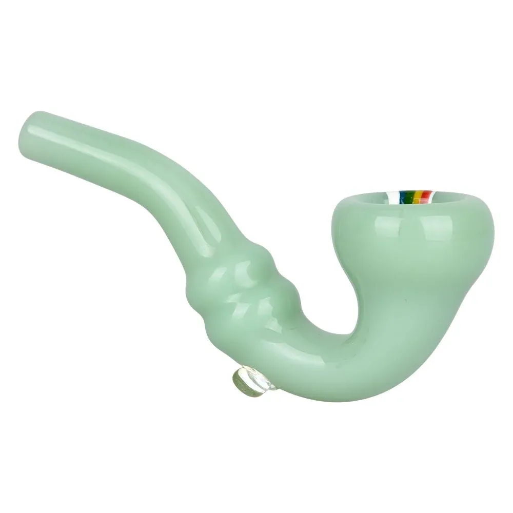 Striped Sherlock Glass Hand Pipe - 5" / 10CT - Image 2