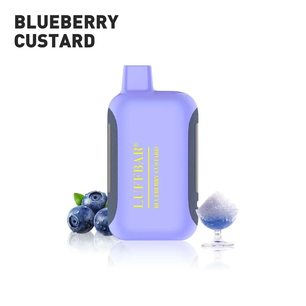 LUFFBAR Dually 20000 Blueberry Custard Disposable Vape — 5% Nic, 20K Puffs