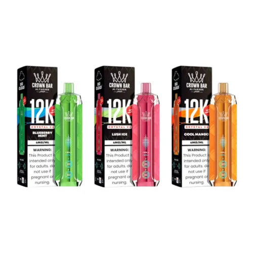 Crown Bar 12K Crystal V2 Disposable Vape Device - 10PK