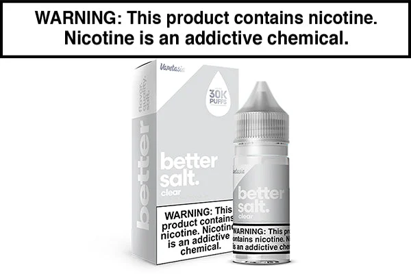 CLEAR BY VAPETASIA BETTER SALT 30ML