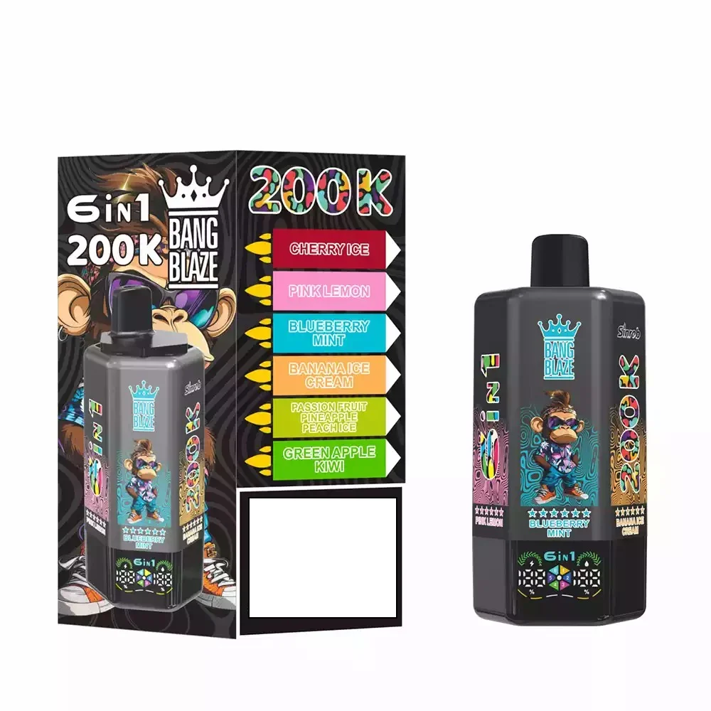 BANG BLAZE 200K DSK069 Disposable Vapes Wholesale Bulk Buy 200000 Puffs 6 In 1 Switchable Dual Mesh - Image 2
