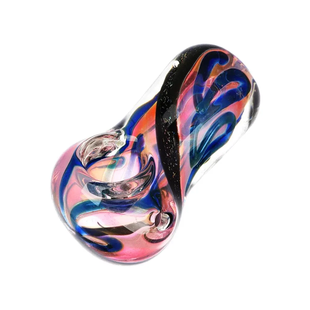 It's a Swirled World Glass Spoon Pipe - 2.5" - Image 2