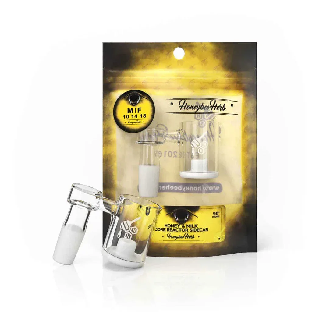 Honey & Milk Core Reactor Sidecar Quartz Banger - 90° Degree | YL - Image 2