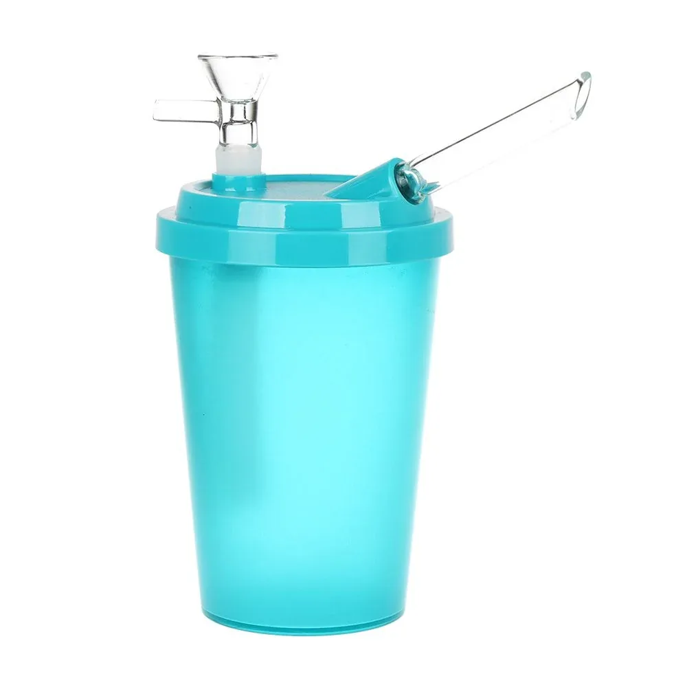 Secret Sip Coffee Cup Acrylic Bubbler - 7" / 14mm F / Colors Vary - Image 2