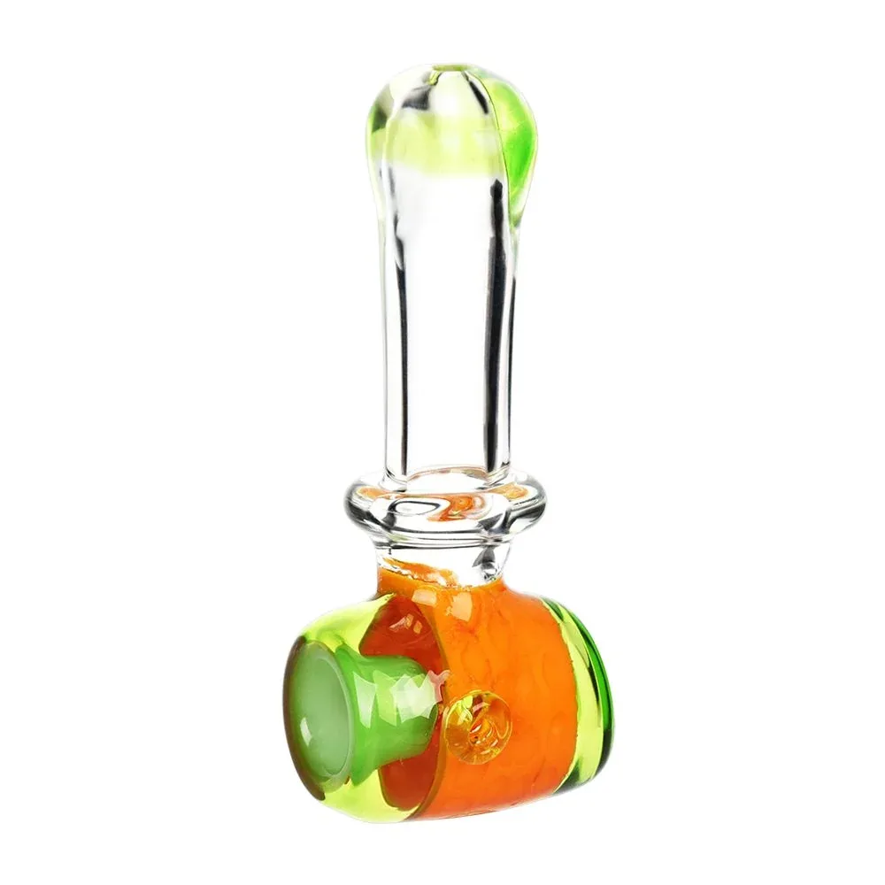 Blooming Slime Barrel Hammer Glass Hand Pipe - 4.75" - Image 2