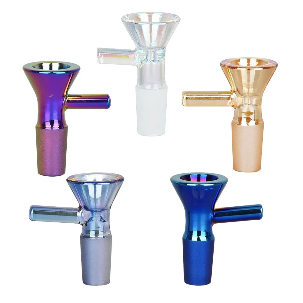Future Time Electroplated Glass Herb Slide - 14mm M / 10CT - Image 2