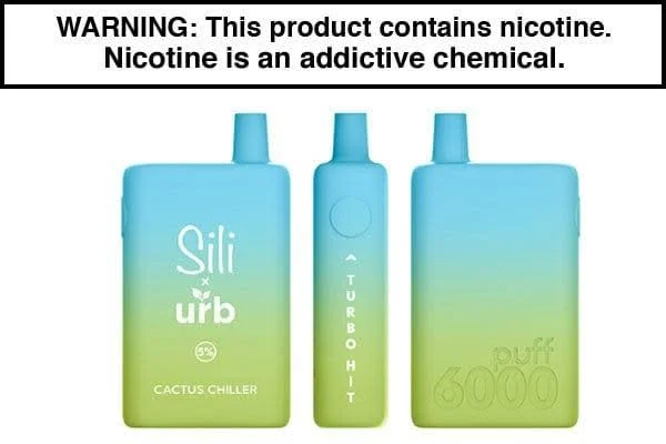SILI X URB DISPOSABLE VAPE – 6000 PUFFS