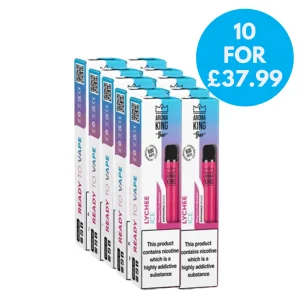 20mg Aroma King Bar 600 Disposable Vape Box Of 10 Multipack