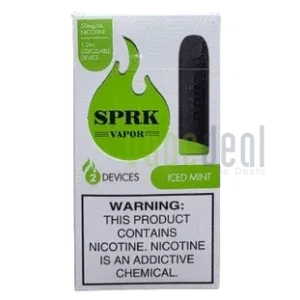 SPRK Disposable Pods 400 Puffs - 2 Pack Devices - Iced Mint
