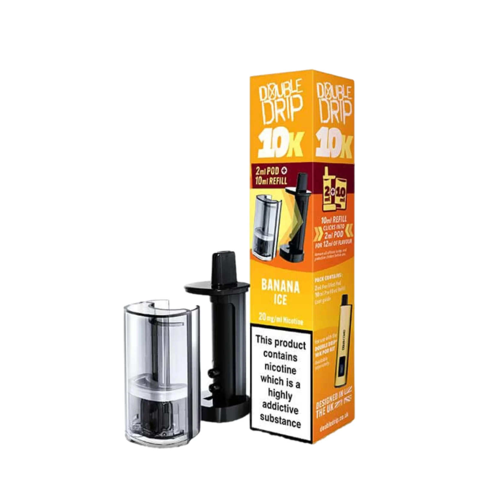 20mg (2%) Double Drip 10k Refill Pack - Image 2