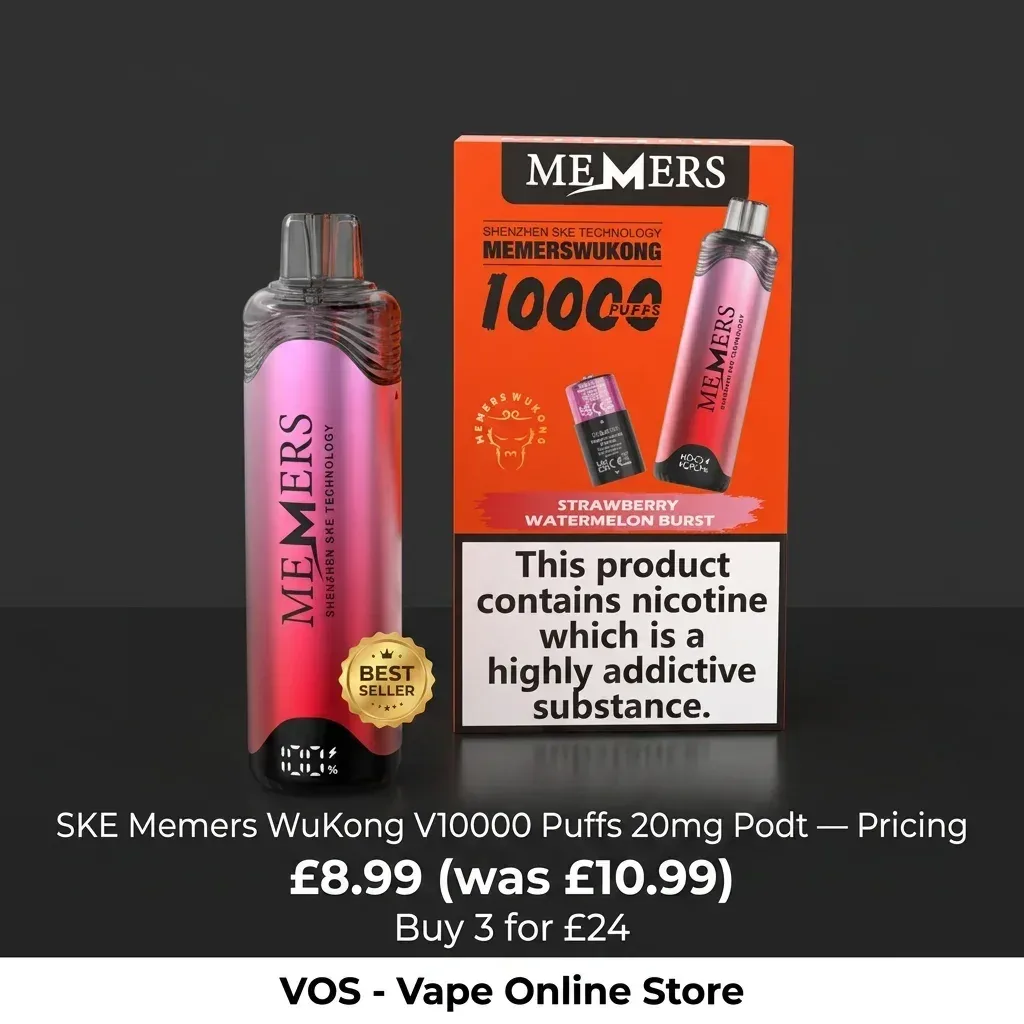 Memers WuKong V10000 Puffs 20mg Pod Kit | Memers Vape - Image 2