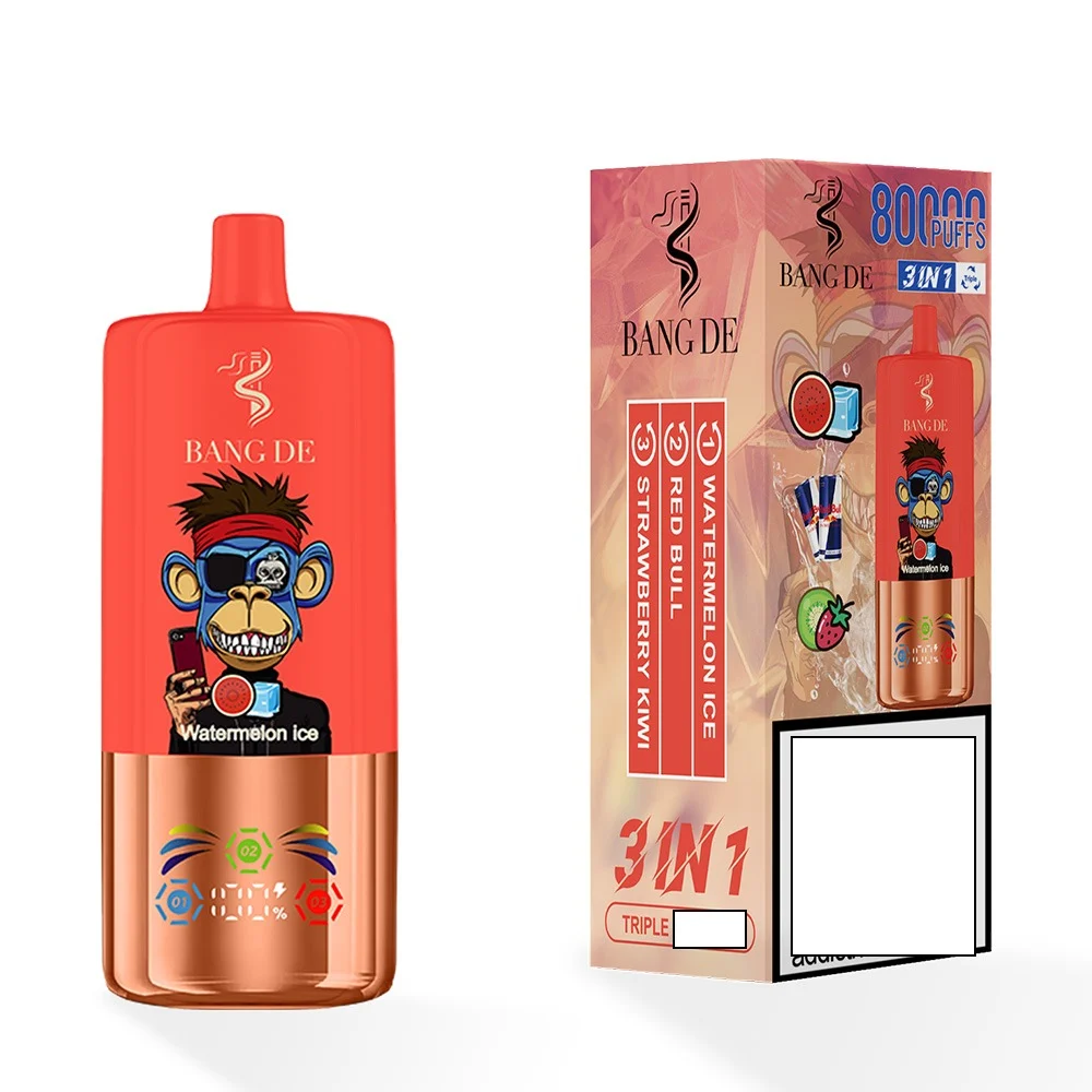 BANG DE 80K 3 IN 1 Disposable Vapes Wholesale Bulk Buy 80000 Puffs Dual Mesh Coil Adjustable Airflow