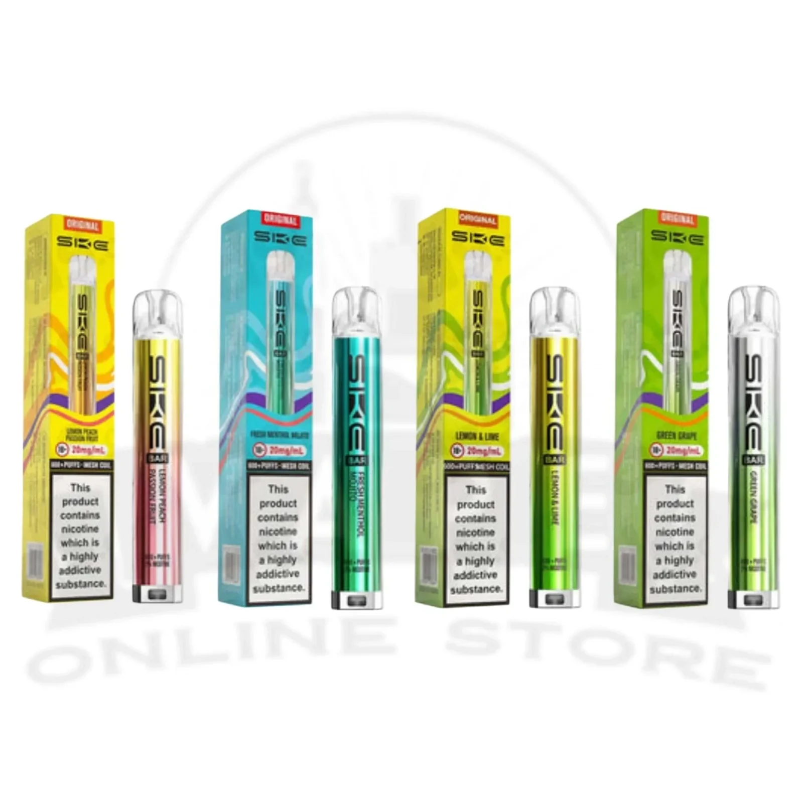 SKE Bar 600 ZERO NICOTINE Prefilled Pod Kit