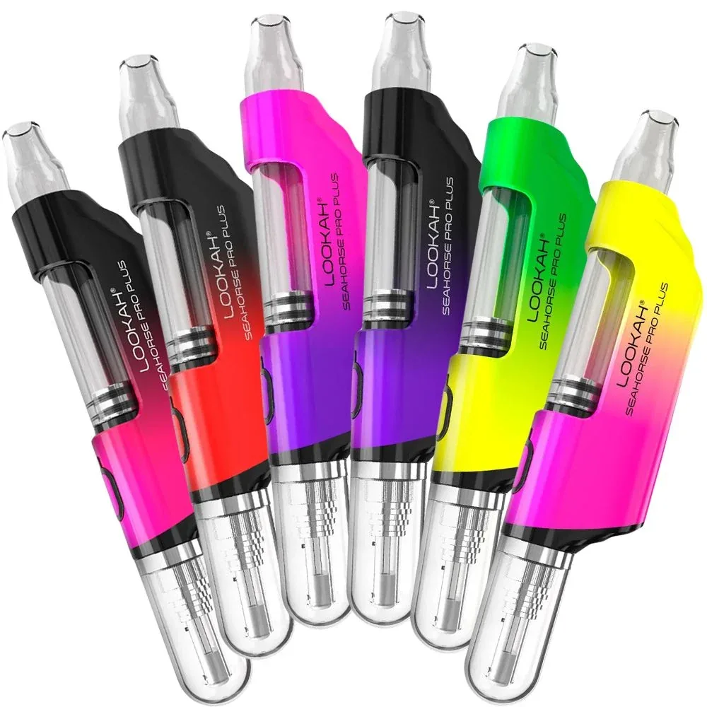 6CT DISPLAY - Lookah Seahorse PRO Plus Electric Dab Pen Ombre - 650mAh / Assorted Colors - Image 2