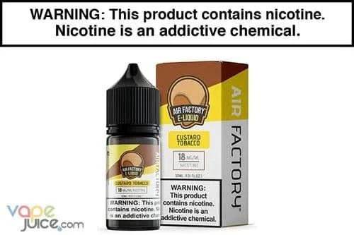 CUSTARD TOBACCO BY AIR FACTORY SALT 30ML