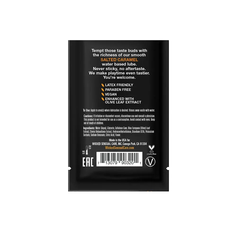 Wicked Aqua Salted Caramel Water-Based Lubricant Packettes 144-Count - Image 2