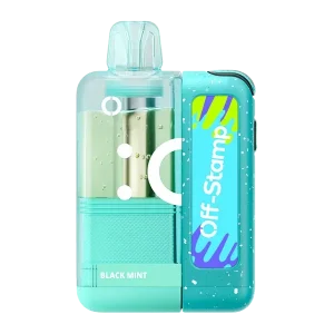 Off Stamp X Cube + Dock 25000 Puffs Disposable Vape - Black Mint