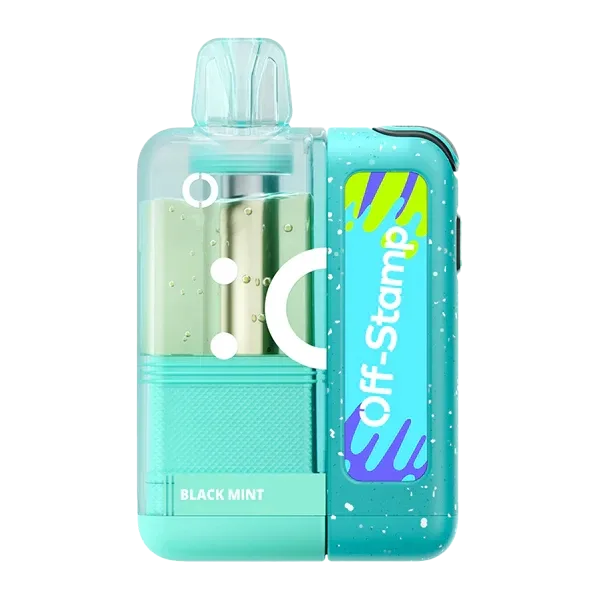 Off Stamp X Cube + Dock 25000 Puffs Disposable Vape - Black Mint