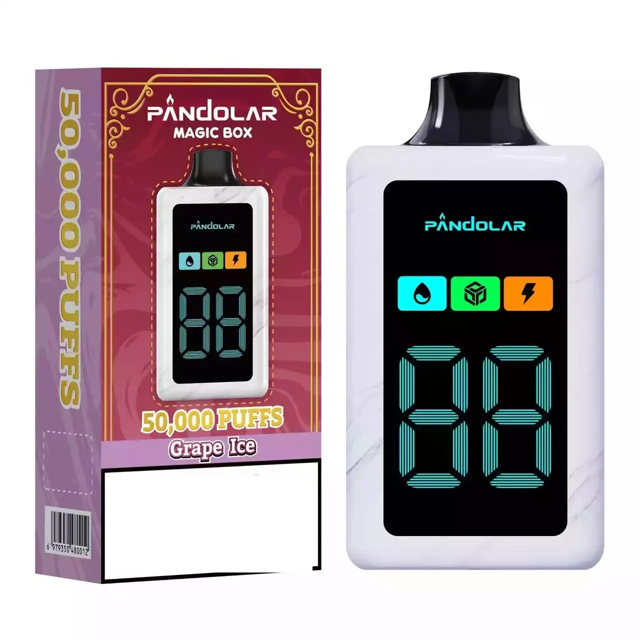 PANDOLAR Magic BOX 50000 Puffs 50K Disposable Vapes Bulk Buy Wholesale Dual Mesh Tech