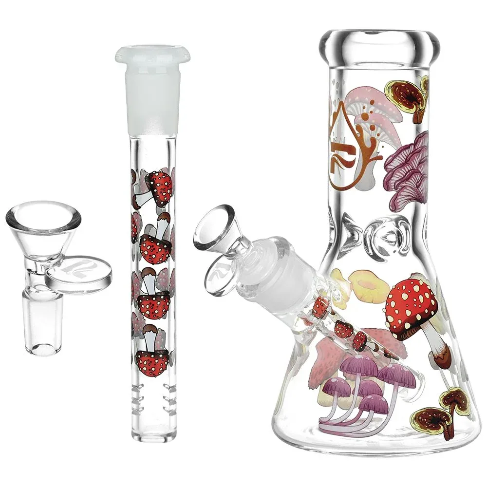 Pulsar Eat Me Design Glass Beaker Water Pipe - 7.75" / 14mm F - Image 2