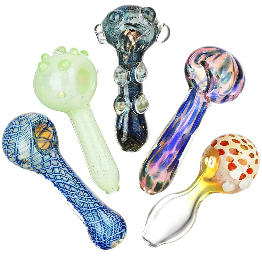 Future Shock Assortment Glass Spoon Pipes - 4.5" 20ct - Image 2