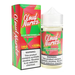 Sour Watermelon Strawberry 100ml TF Vape Juice - Cloud Nurdz - 6mg