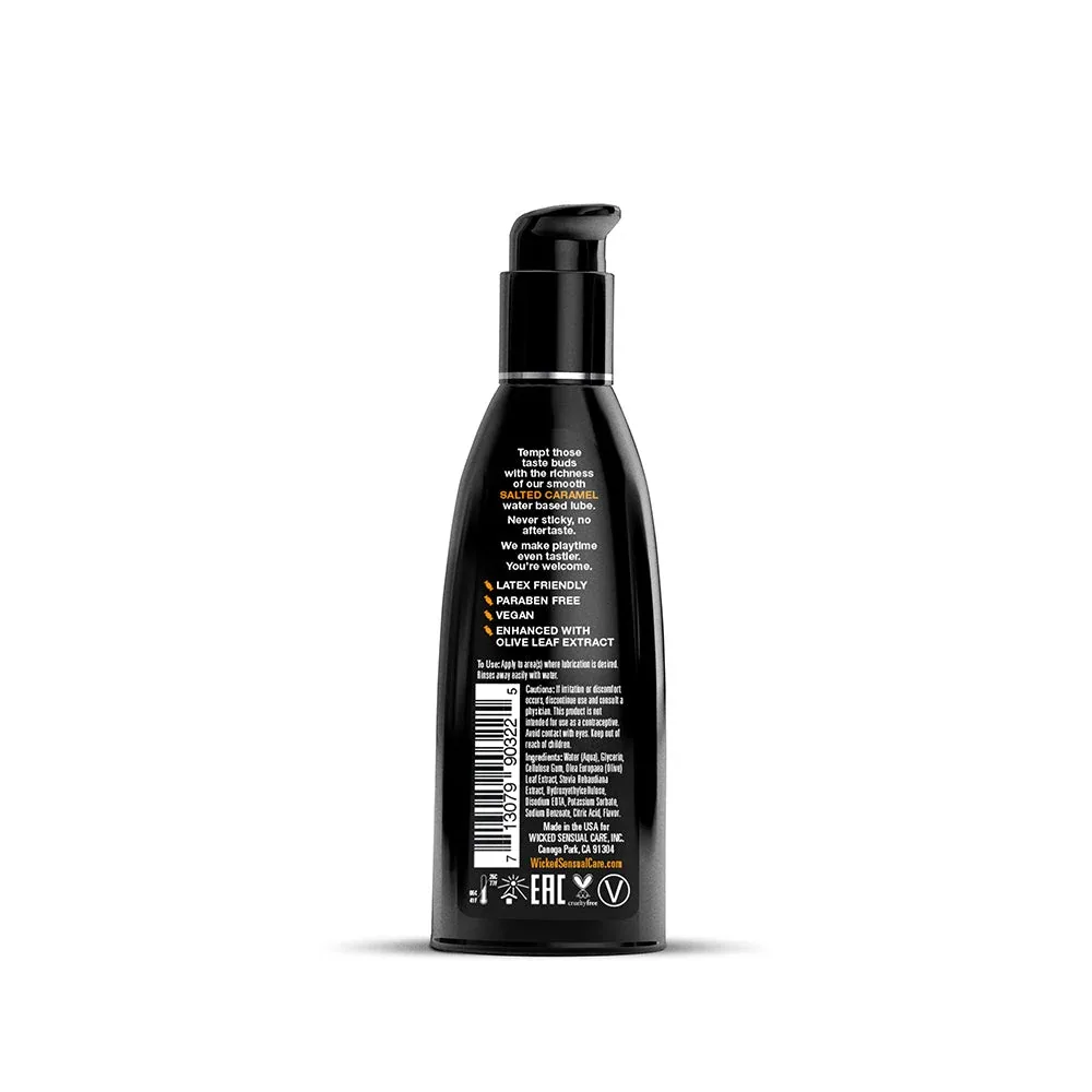 Wicked Aqua Salted Caramel Water-Based Lubricant 2 oz. - Image 2