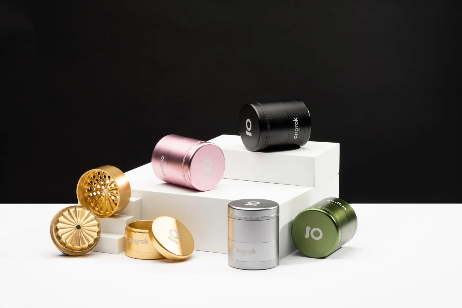 Ongrok 5 Pc Flower Tooth Storage Grinder - Image 2