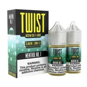 Menthol No.1 2x 30ml (60ml) Nic Salt Vape Juice - Twist E-Liquids - 35MG