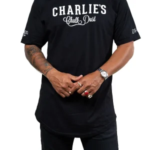 Black Scoop Neck T-Shirt