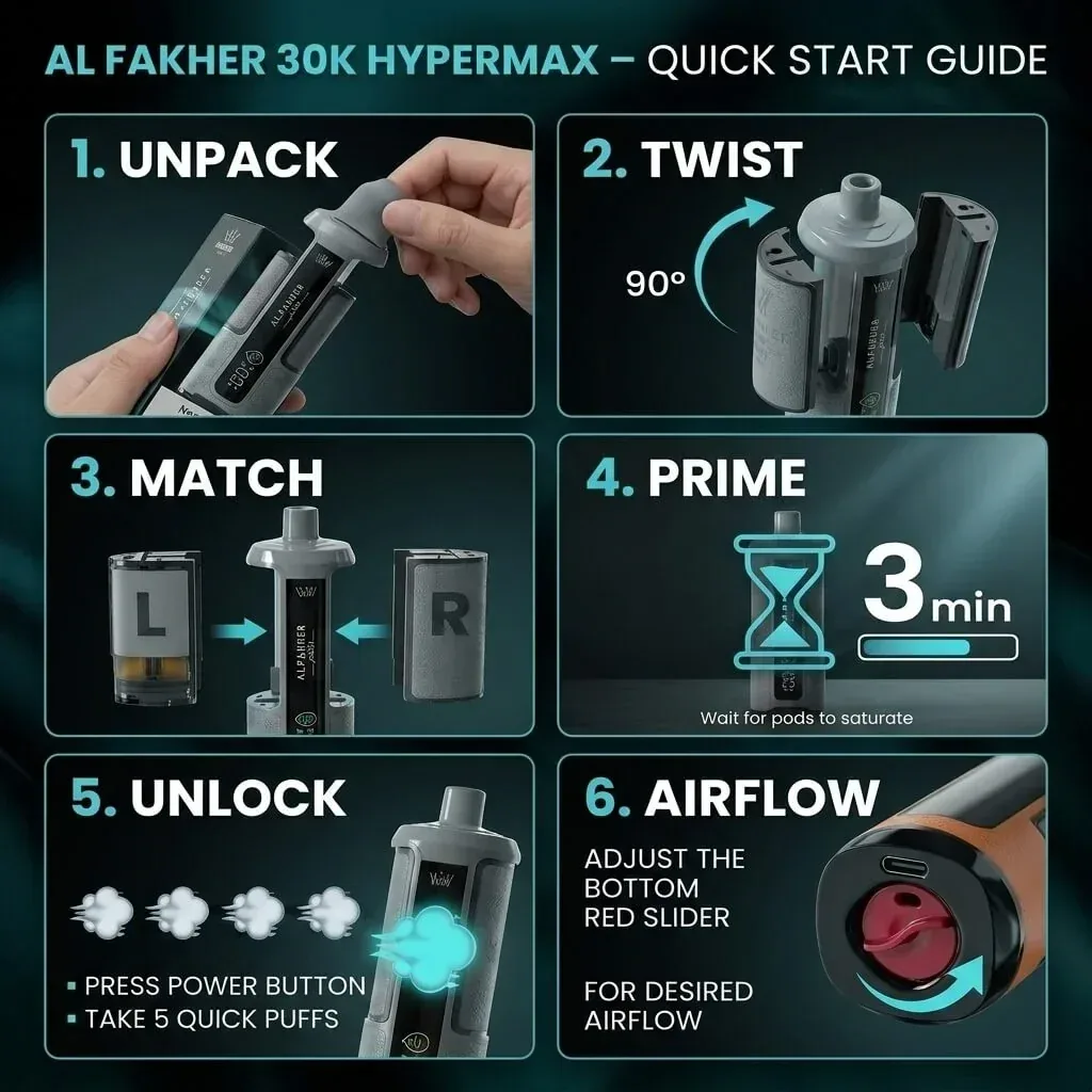 Al Fakher Vape Crown Bar 30K Hypermax | Only £9.99 - Image 2