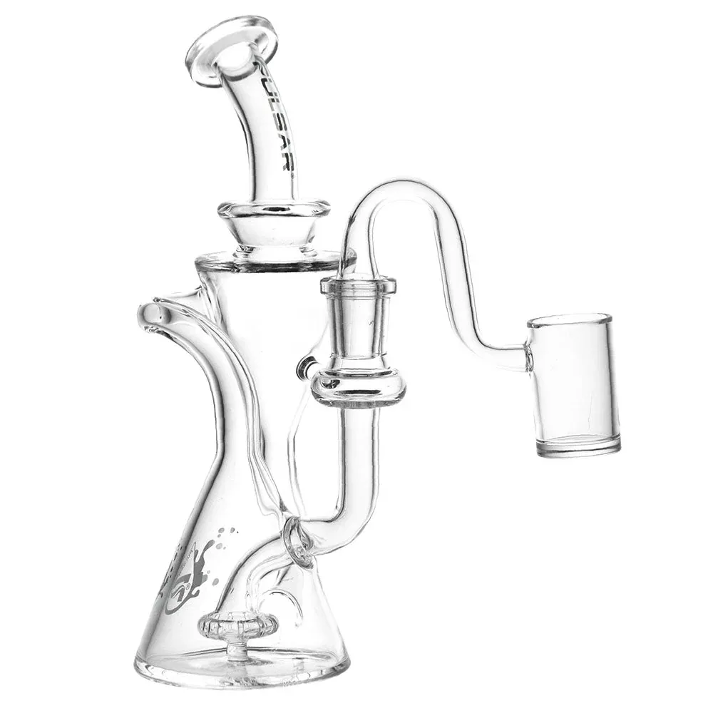 Pulsar Opposed Cones Recycler Dab Rig - 7.5" / 14mm F / Clear - Image 2