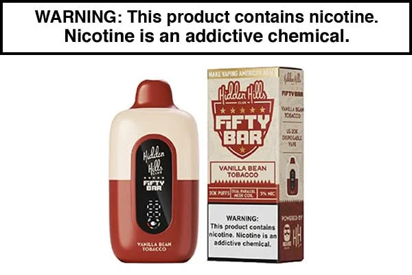HIDDEN HILLS X FIFTY BAR 20K DISPOSABLE VAPE – 20,000 PUFFS