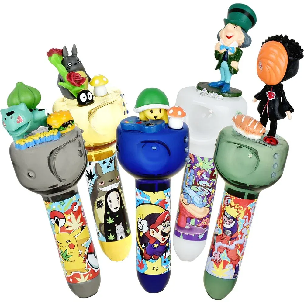 Dabtized Toon Spoon Glass Hand Pipe - 7.25"