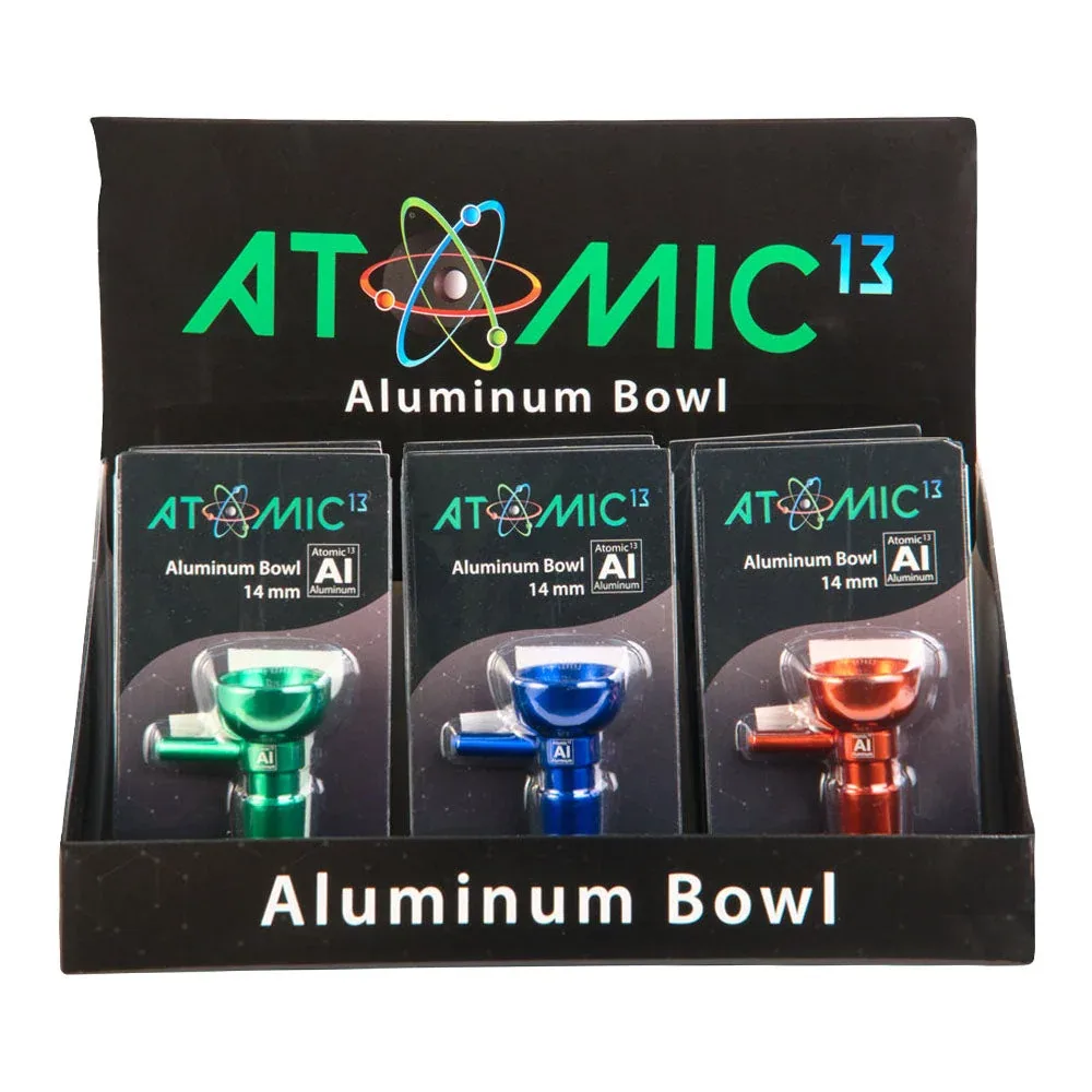 Atomic 13 Aluminum Herb Slide - 14mm M / 12pcs