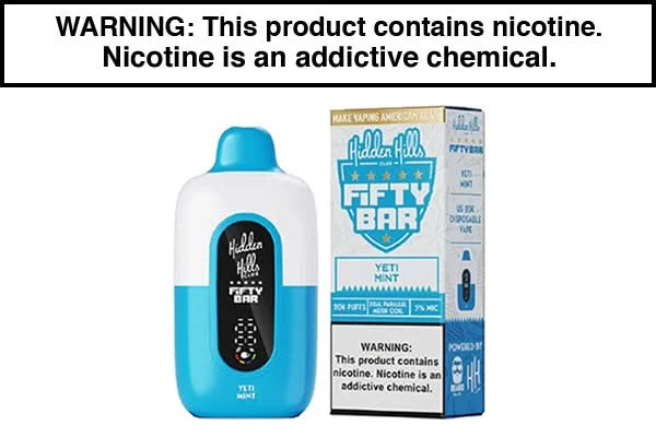 HIDDEN HILLS X FIFTY BAR 20K DISPOSABLE VAPE – 20,000 PUFFS - Image 2