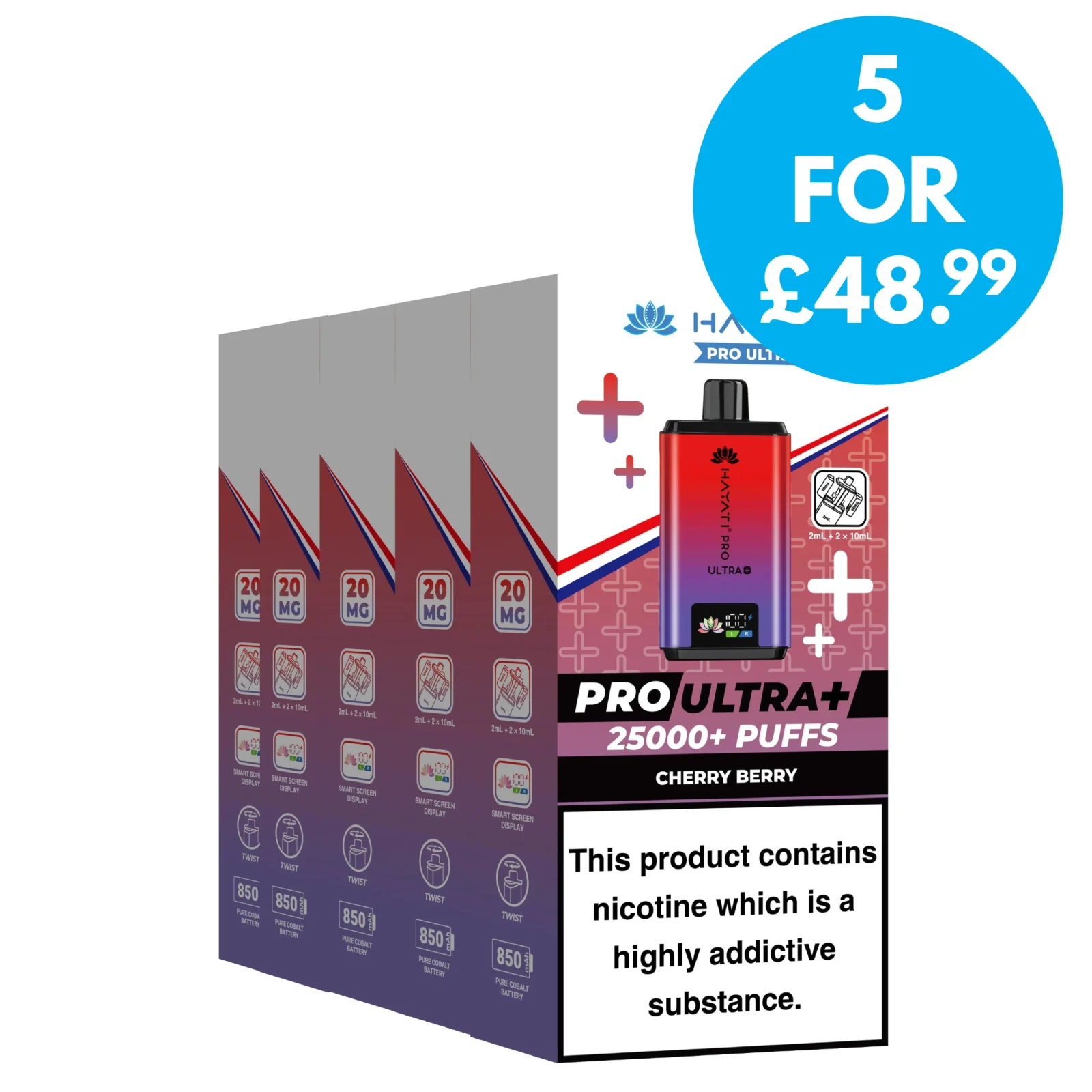 Box of 5 – Hayati Pro Ultra 25k Prefilled Vape Kit