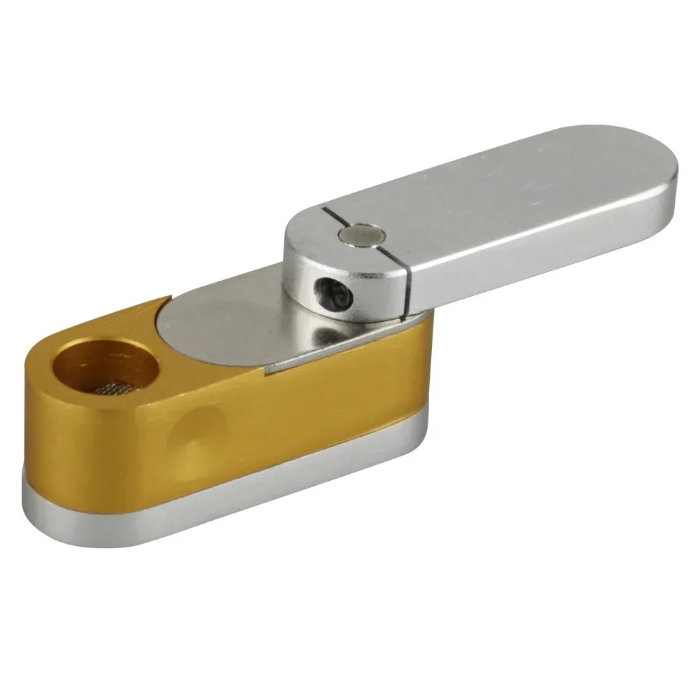 8CT BUNDLE - Two Tone Metal Twist-Out Pipe w/ Storage- 2.2" / Colors Vary