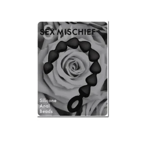 S&M Black Silicone Anal Beads