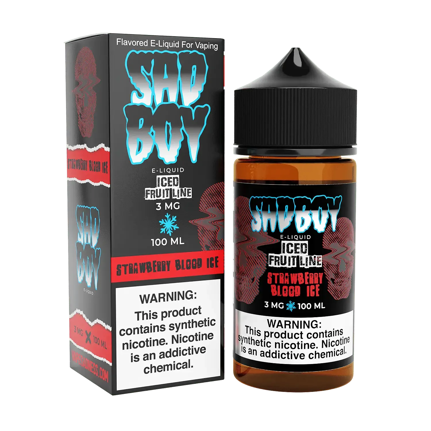 SADBOY E-Liquid – Strawberry Blood ICE 100ML – Iced Fruit Line Series
