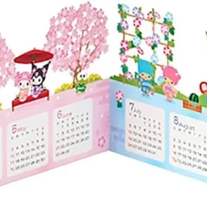 Sanrio Japanese Christmas Card Message Card with Sanrio Characters Calendar Sanrio