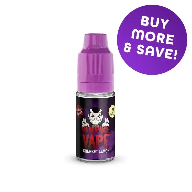Sherbet Lemon Freebase Vape Juice 10ml | Vampire Vape