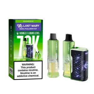 Sour Apple Ice Lost Mary NERA Fullview Kit 70000 Puffs Vape