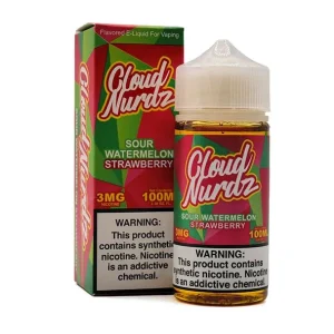 Sour Watermelon Strawberry - 3mg - Cloud Nurdz - 100mL