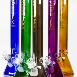 SPARK 17.5" 9 mm Electroplated Glass Beaker Bong