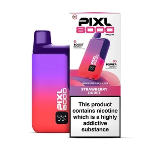 Strawberry Burst Pixl 8000 Refillable Pod Kit