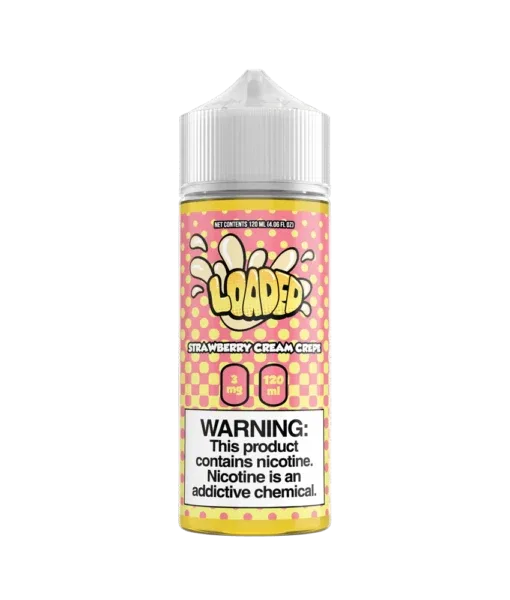 Strawberry Cream Crepe Loaded E-Liquid 120ml Vape Juice