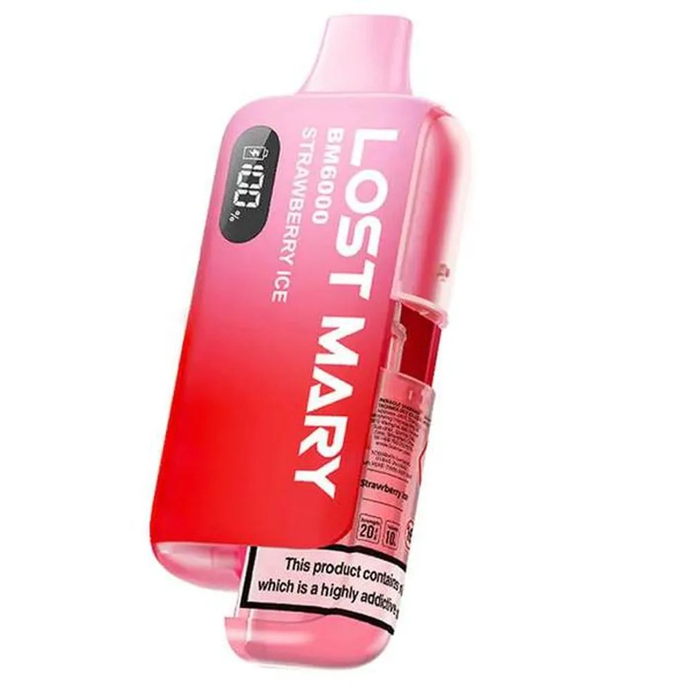 Strawberry Ice Lost Mary BM6000 Refillable Pod Kit